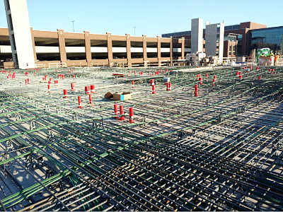 completed concrete deck